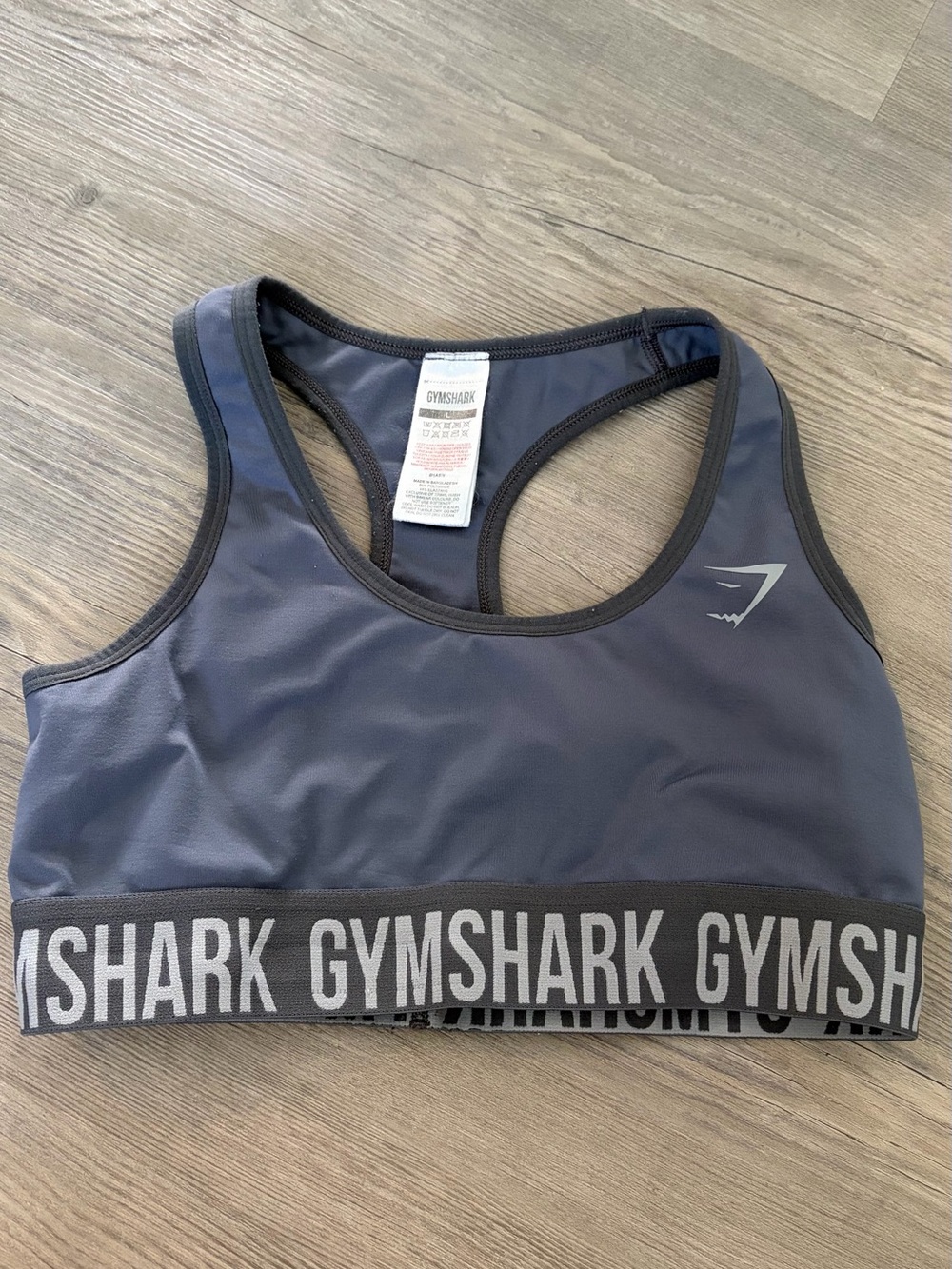 Gymshark Women's Charcoal Grey Sports Bra